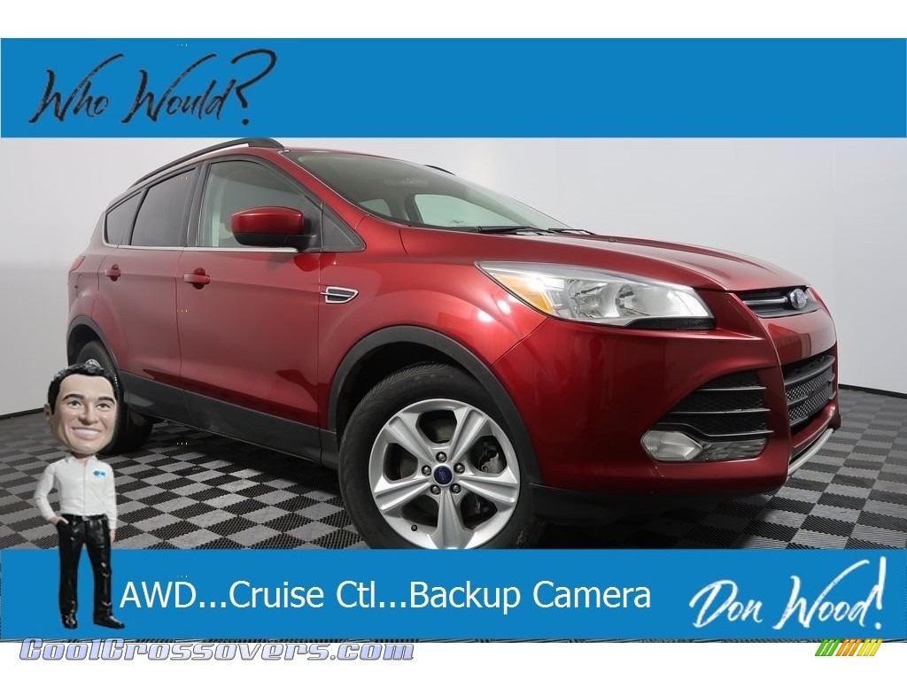 2014 Escape SE 1.6L EcoBoost 4WD - Ruby Red / Charcoal Black photo #1