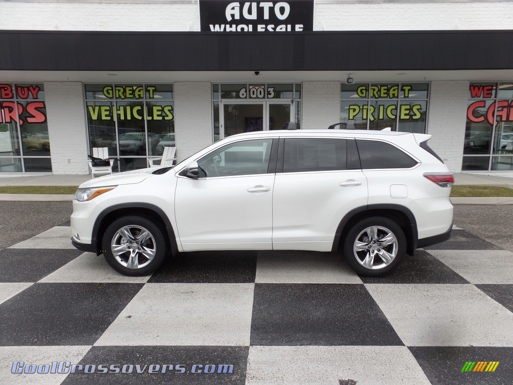 Blizzard Pearl White / Ash Toyota Highlander Limited AWD