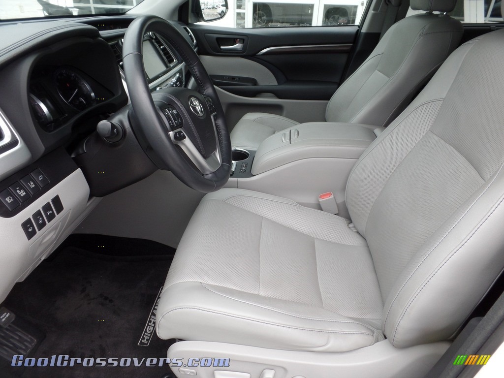 2015 Highlander Limited AWD - Blizzard Pearl White / Ash photo #10