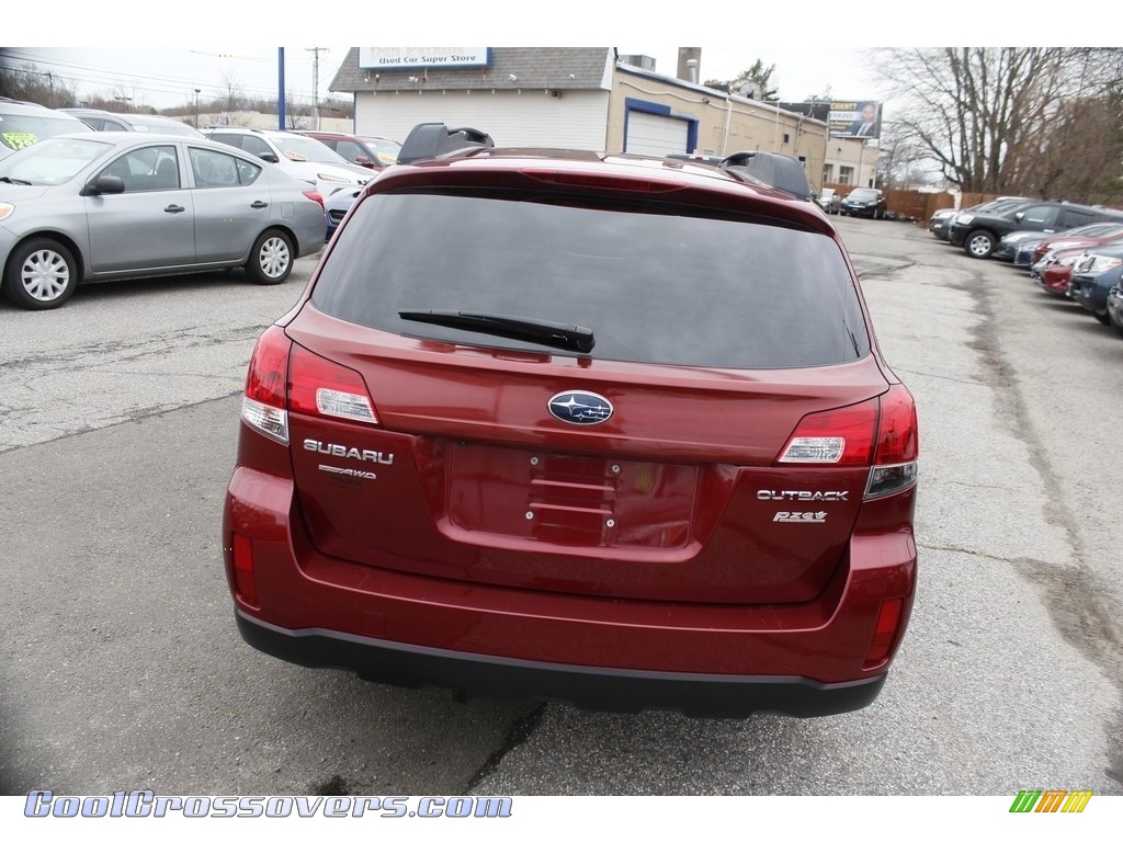 2012 Outback 2.5i Premium - Ruby Red Pearl / Off Black photo #7