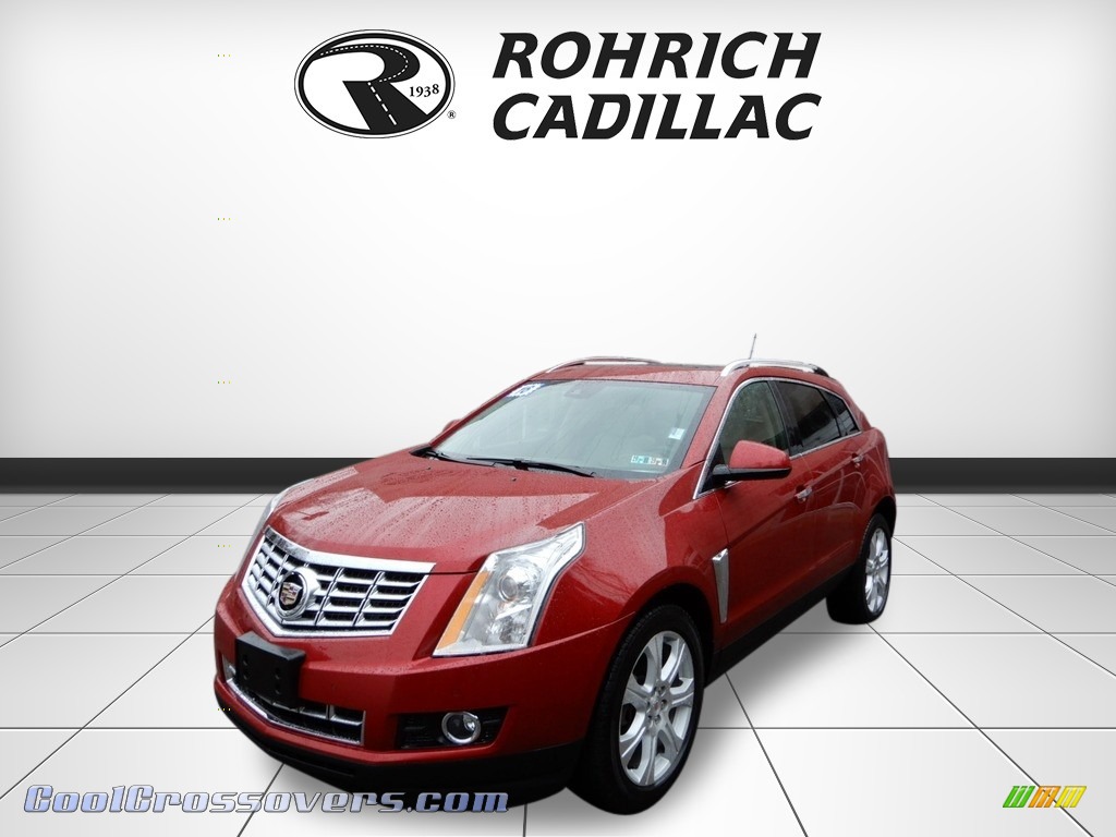 Crystal Red Tincoat / Shale/Brownstone Cadillac SRX Performance