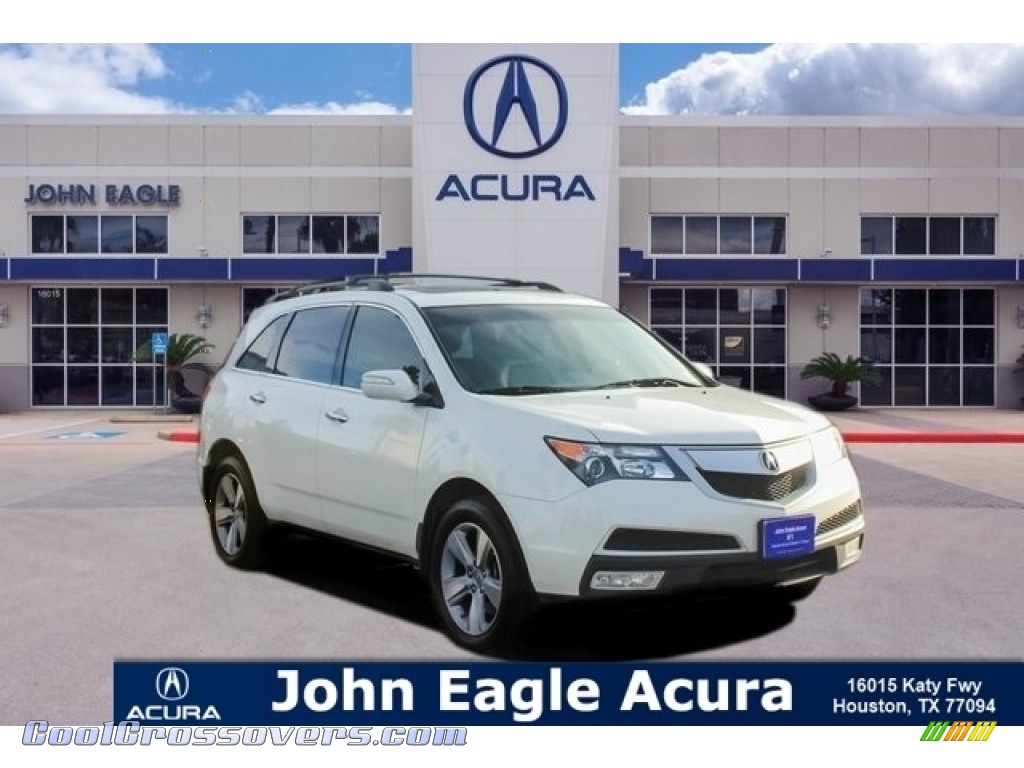 Aspen White Pearl / Parchment Acura MDX Technology