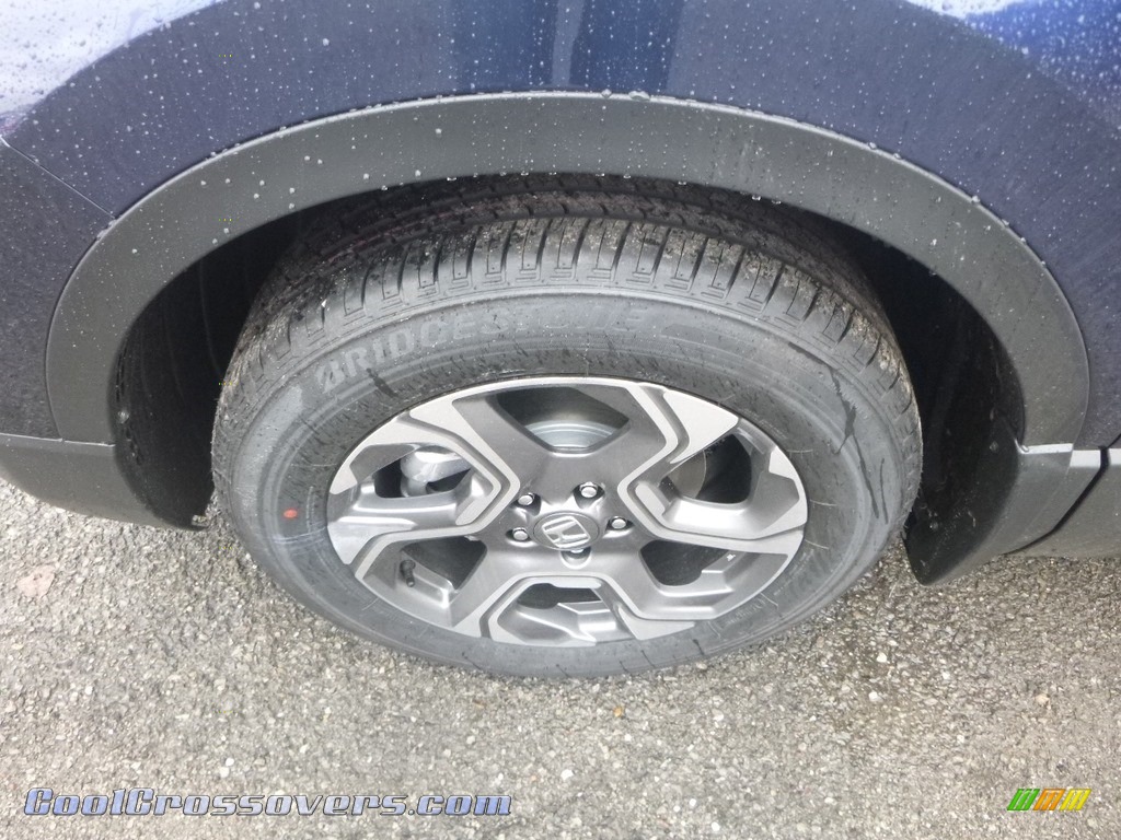 2018 CR-V EX AWD - Obsidian Blue Pearl / Gray photo #7