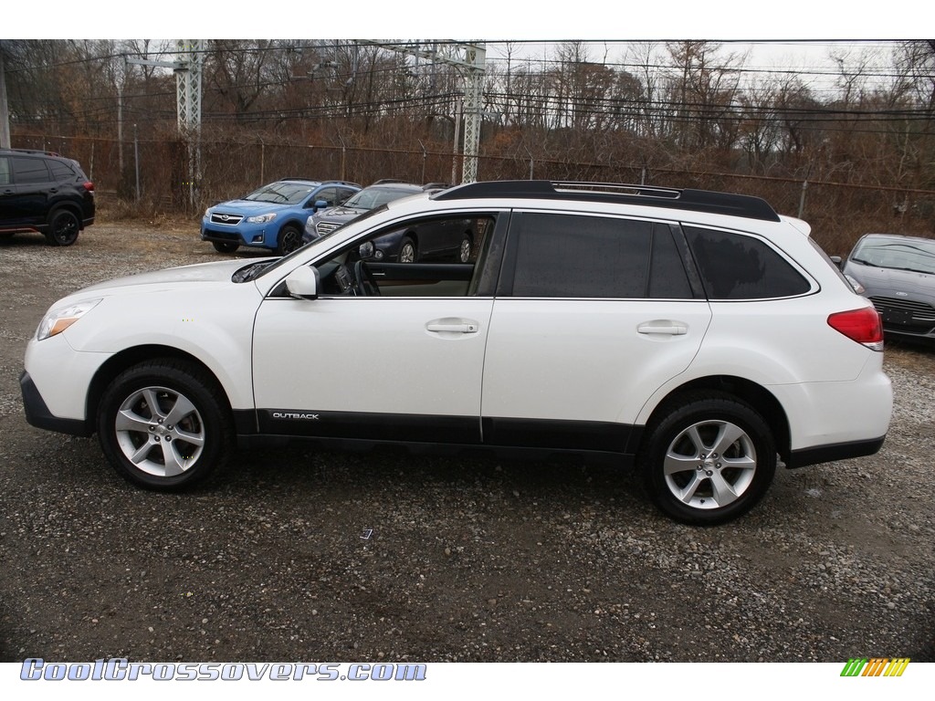 2013 Outback 2.5i Limited - Satin White Pearl / Warm Ivory Leather photo #11