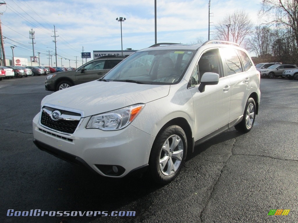 2015 Forester 2.5i Limited - Satin White Pearl / Gray photo #2