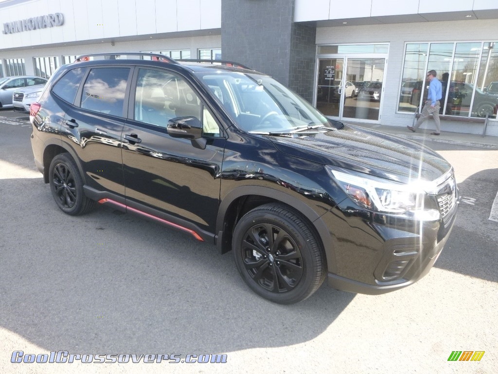 2019 Forester 2.5i Sport - Crystal Black Silica / Gray Sport photo #1