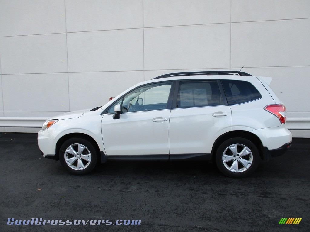 2015 Forester 2.5i Limited - Satin White Pearl / Gray photo #2