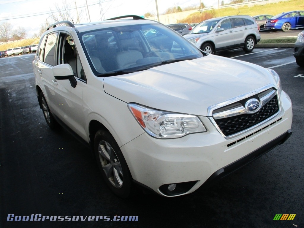2015 Forester 2.5i Limited - Satin White Pearl / Gray photo #6