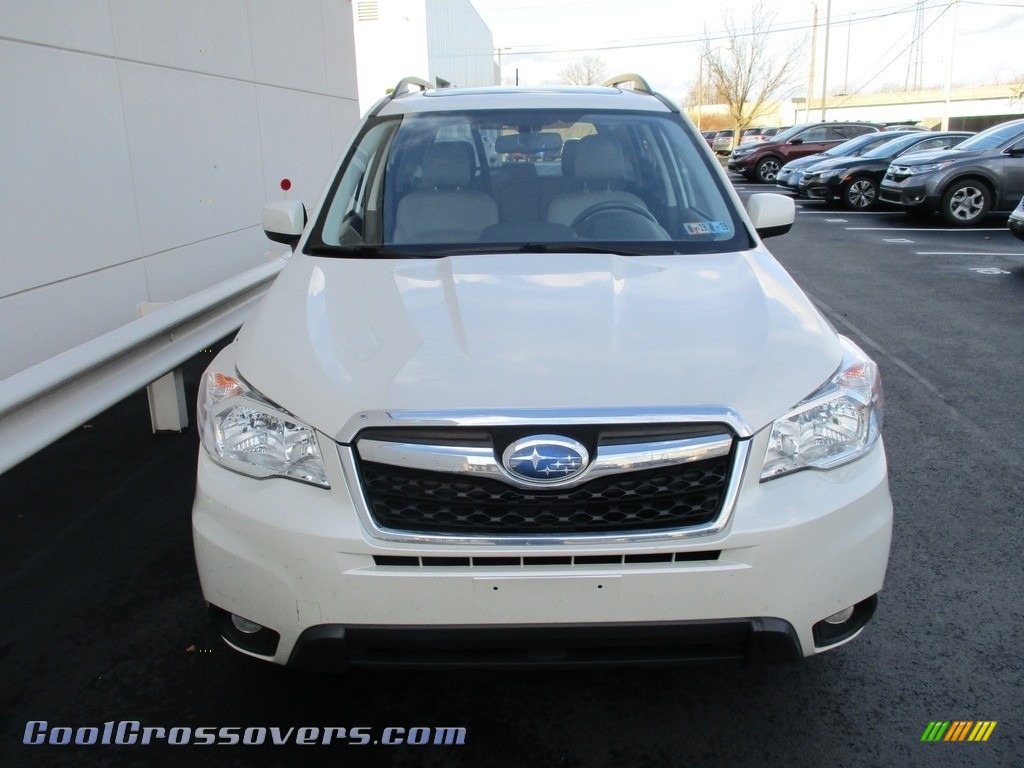 2015 Forester 2.5i Limited - Satin White Pearl / Gray photo #7