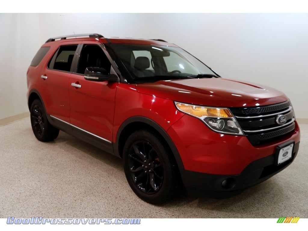 2012 Explorer XLT 4WD - Red Candy Metallic / Charcoal Black photo #1