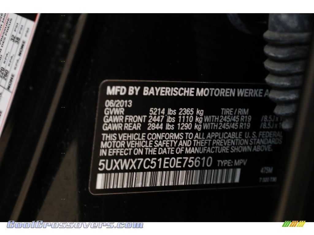 2014 X3 xDrive35i - Black Sapphire Metallic / Oyster photo #24