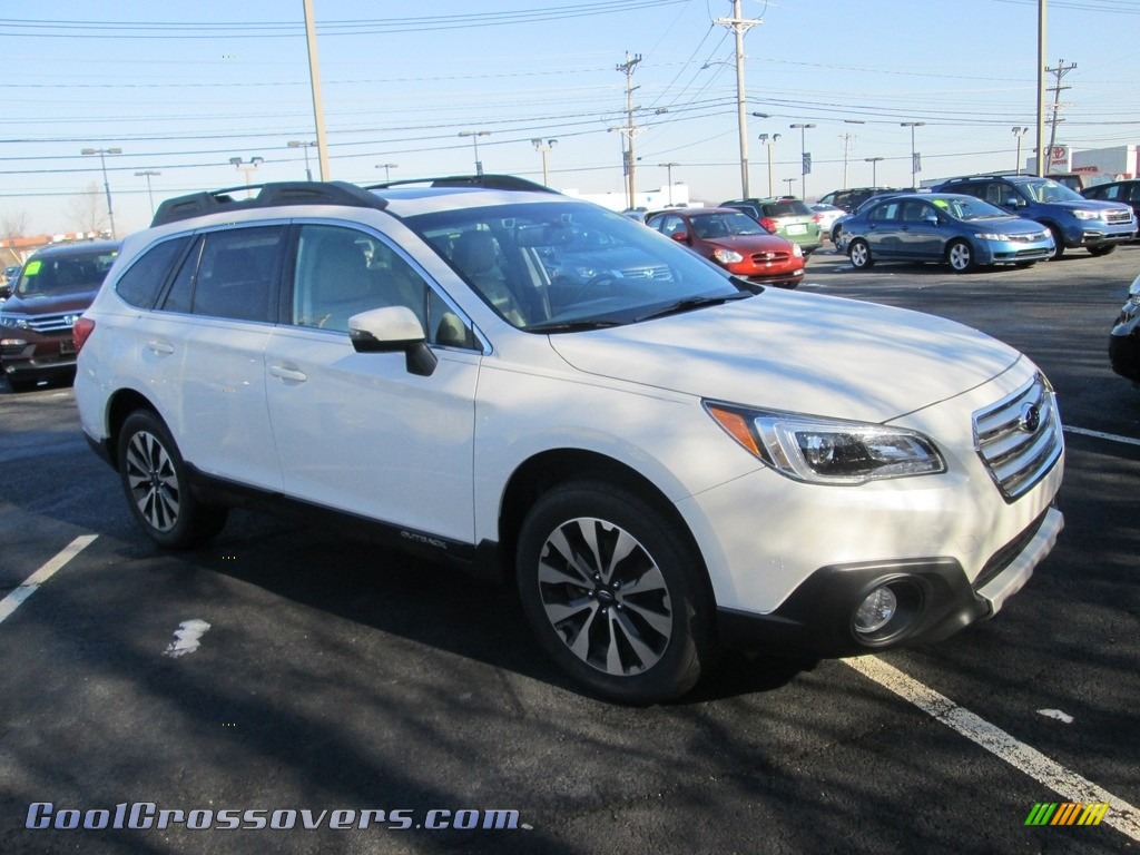 2016 Outback 2.5i Limited - Crystal White Pearl / Warm Ivory photo #4