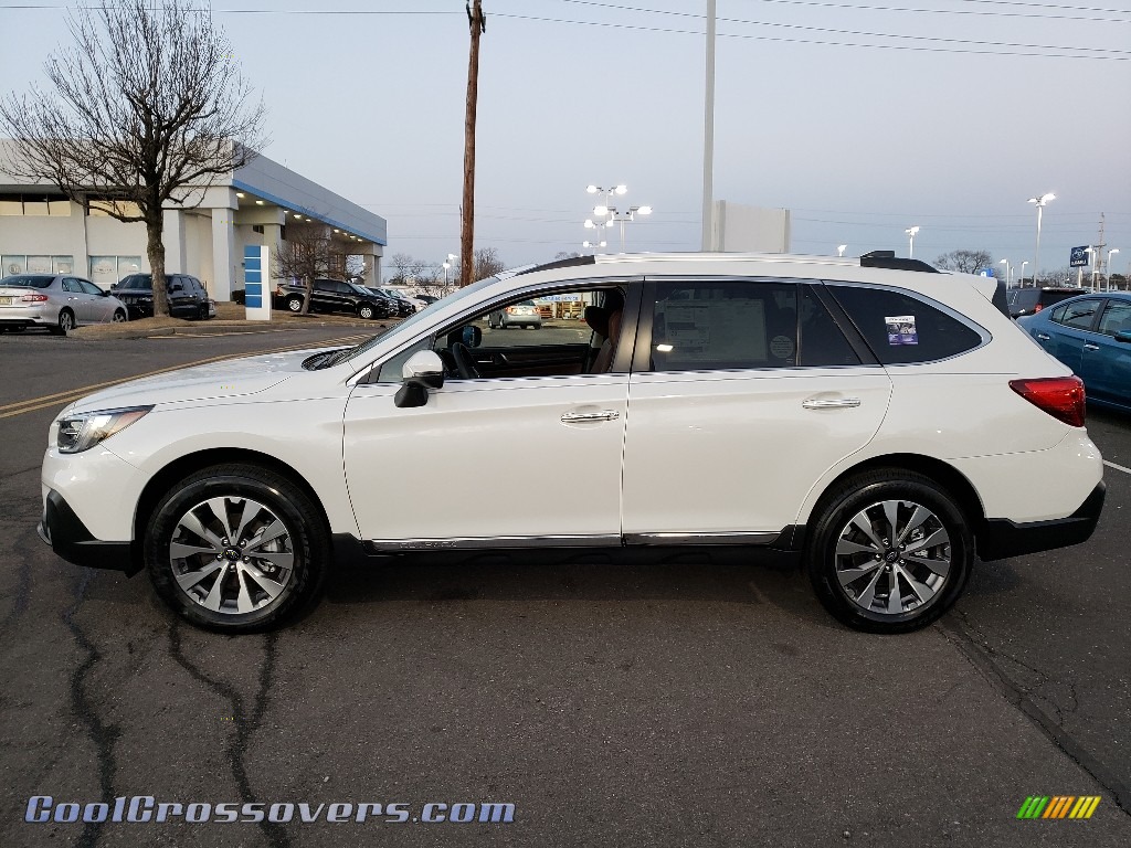 2019 Outback 2.5i Touring - Crystal White Pearl / Java Brown photo #3