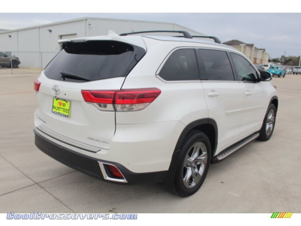 2017 Highlander Limited AWD - Blizzard White Pearl / Ash photo #8
