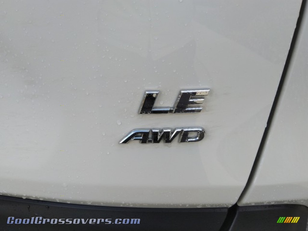 2019 RAV4 LE AWD - Super White / Black photo #5