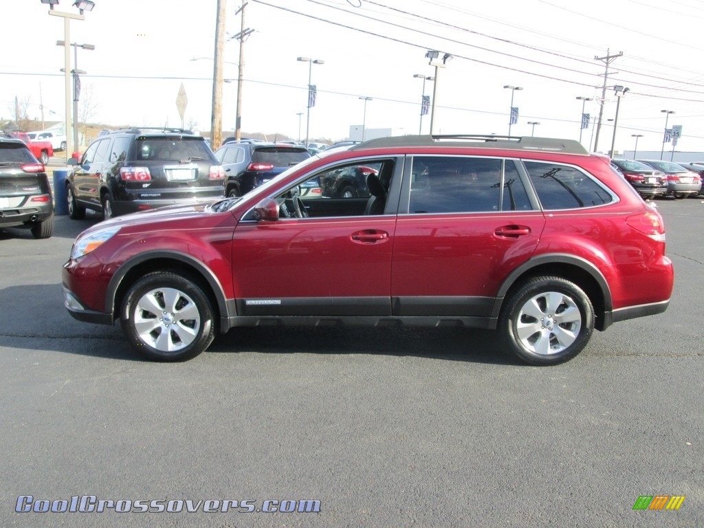 2012 Outback 3.6R Limited - Ruby Red Pearl / Off Black photo #9