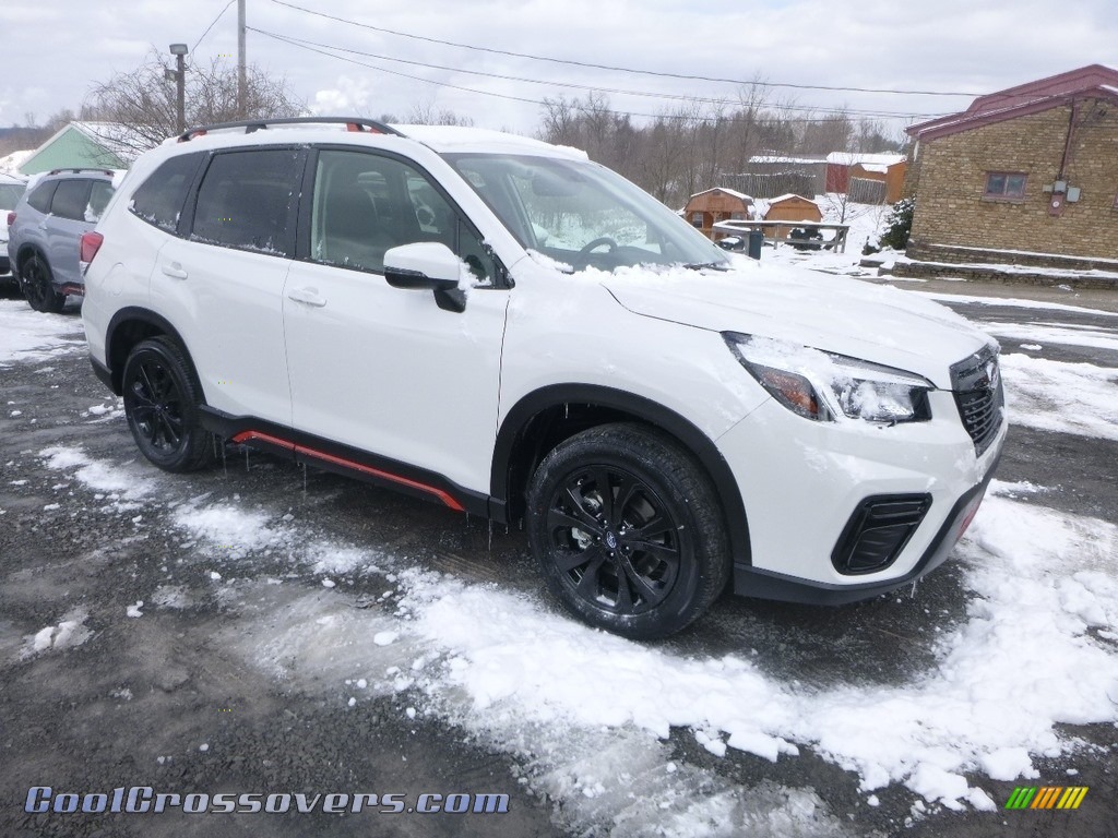 2019 Forester 2.5i Sport - Crystal White Pearl / Gray Sport photo #1