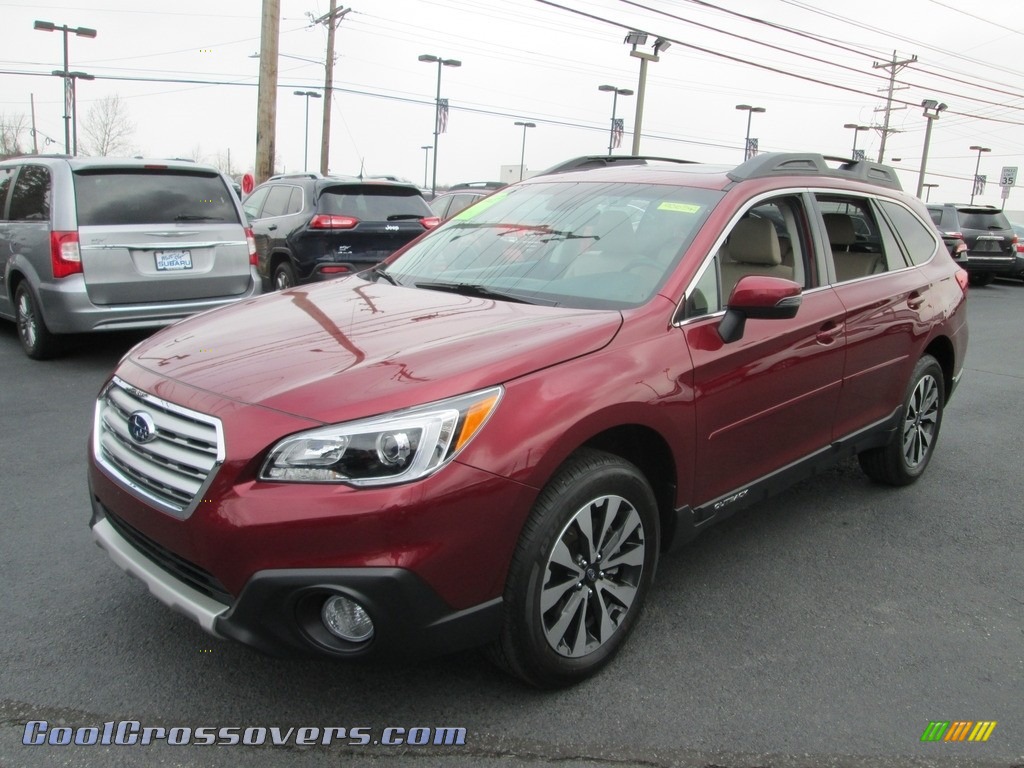 2017 Outback 2.5i Limited - Venetian Red Pearl / Warm Ivory photo #2
