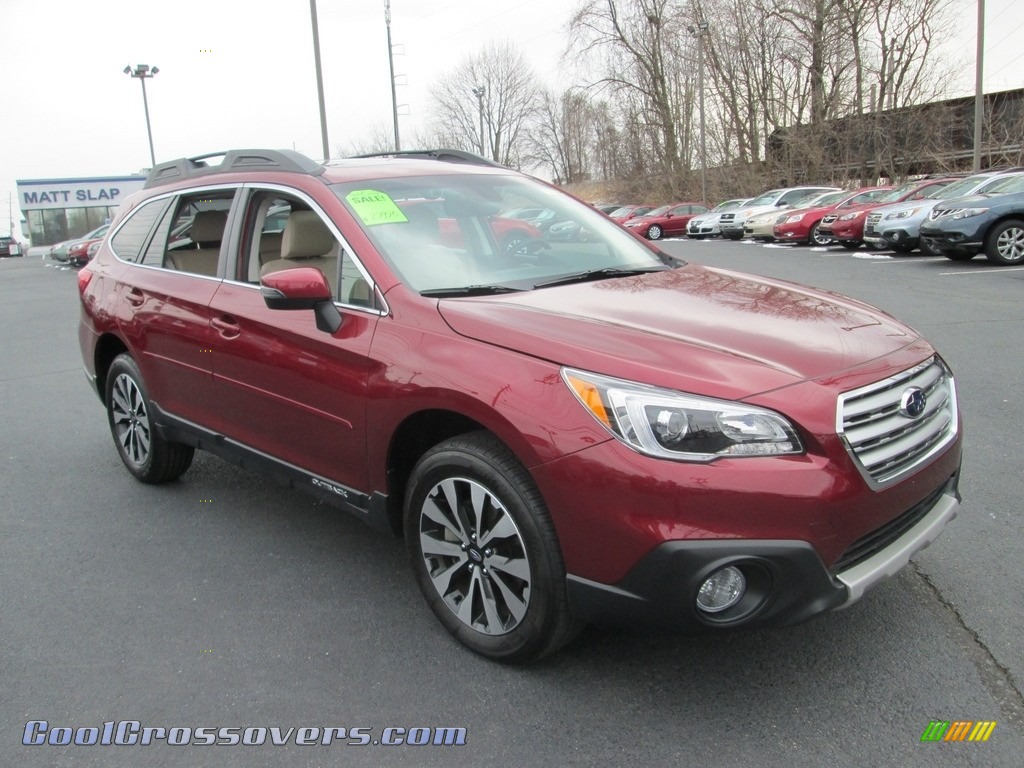 2017 Outback 2.5i Limited - Venetian Red Pearl / Warm Ivory photo #4
