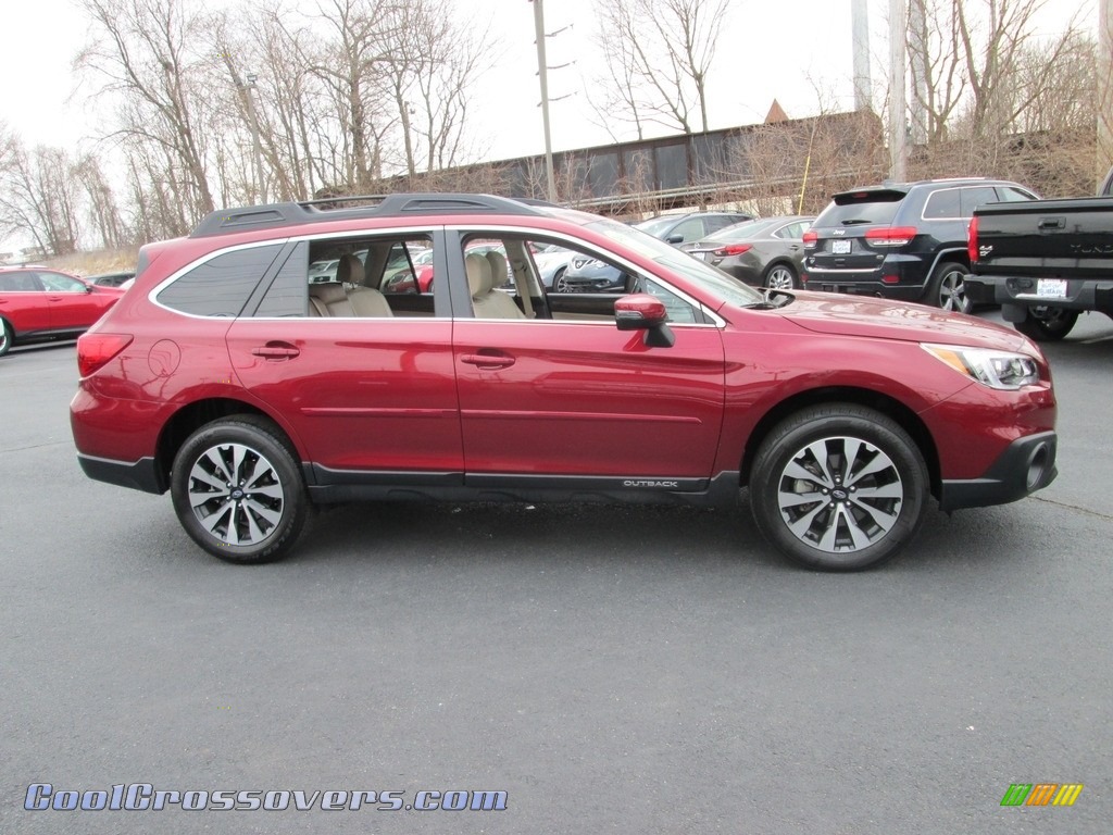 2017 Outback 2.5i Limited - Venetian Red Pearl / Warm Ivory photo #5