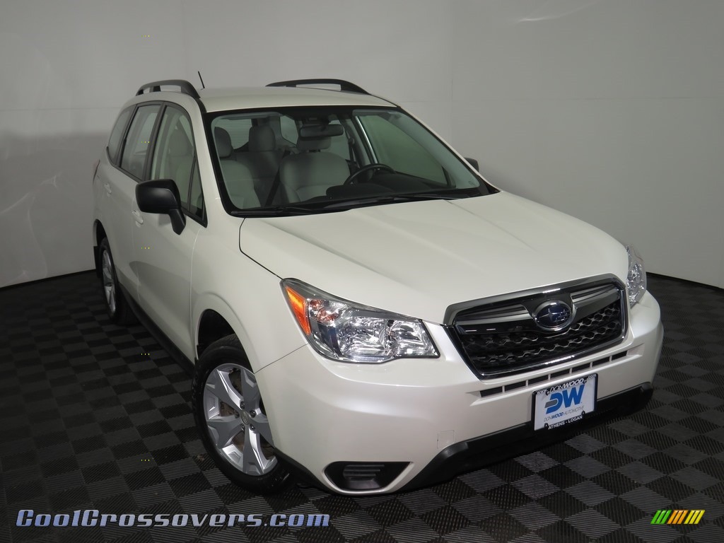 2015 Forester 2.5i - Satin White Pearl / Gray photo #19