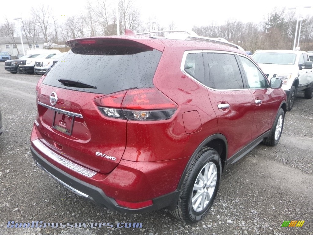2019 Rogue SV AWD - Scarlet Ember / Charcoal photo #4