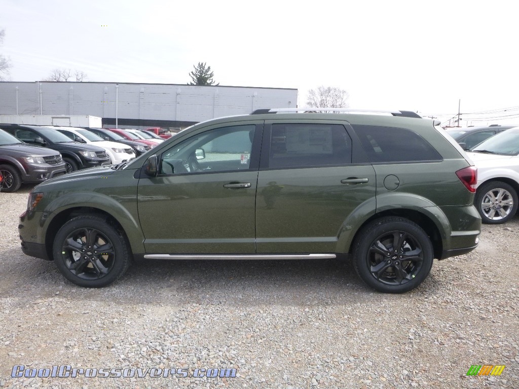 2019 Journey Crossroad AWD - Olive Green Pearl / Black photo #2
