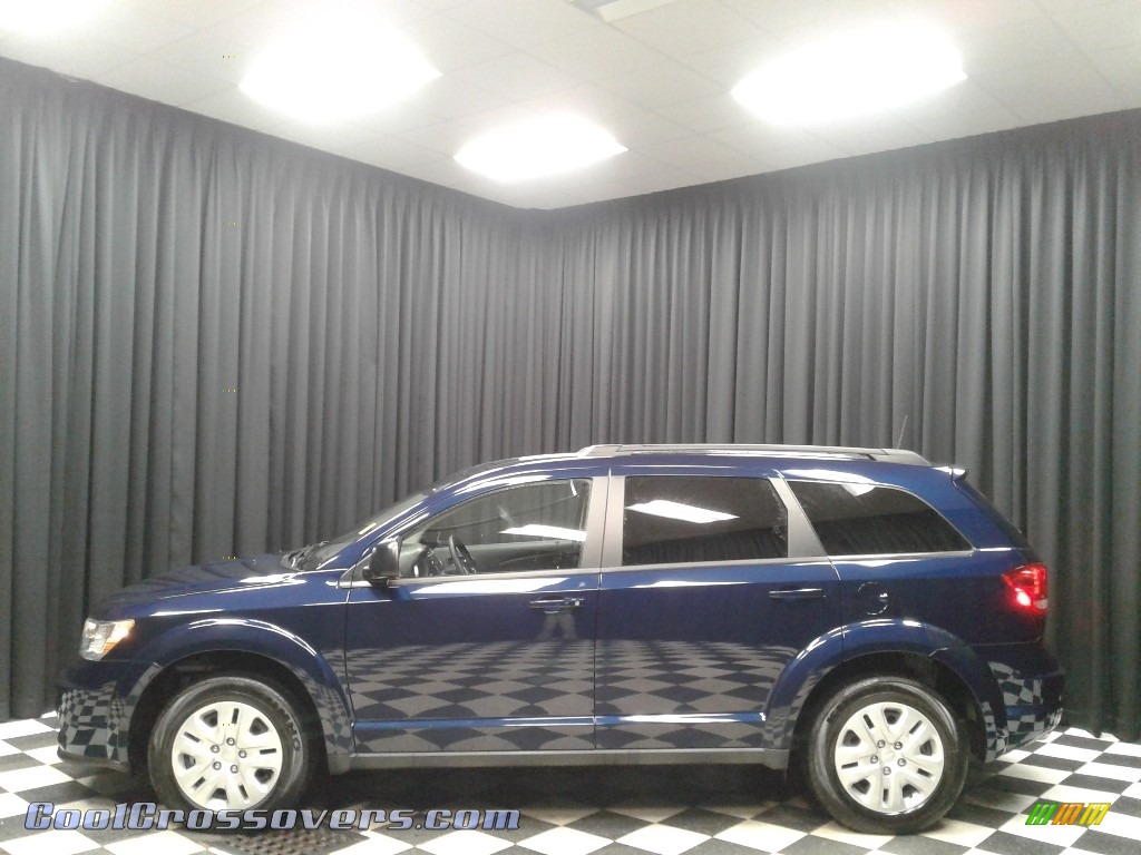 Contusion Blue Pearl / Black Dodge Journey SE AWD