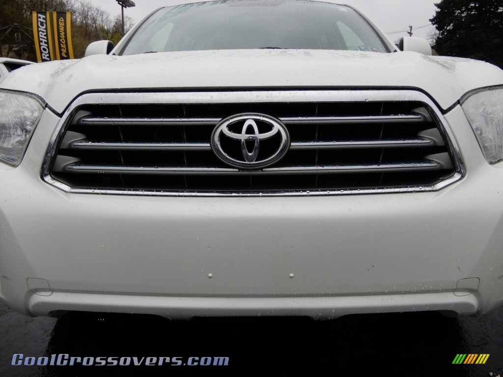 2008 Highlander Limited 4WD - Blizzard White Pearl / Ash Gray photo #13