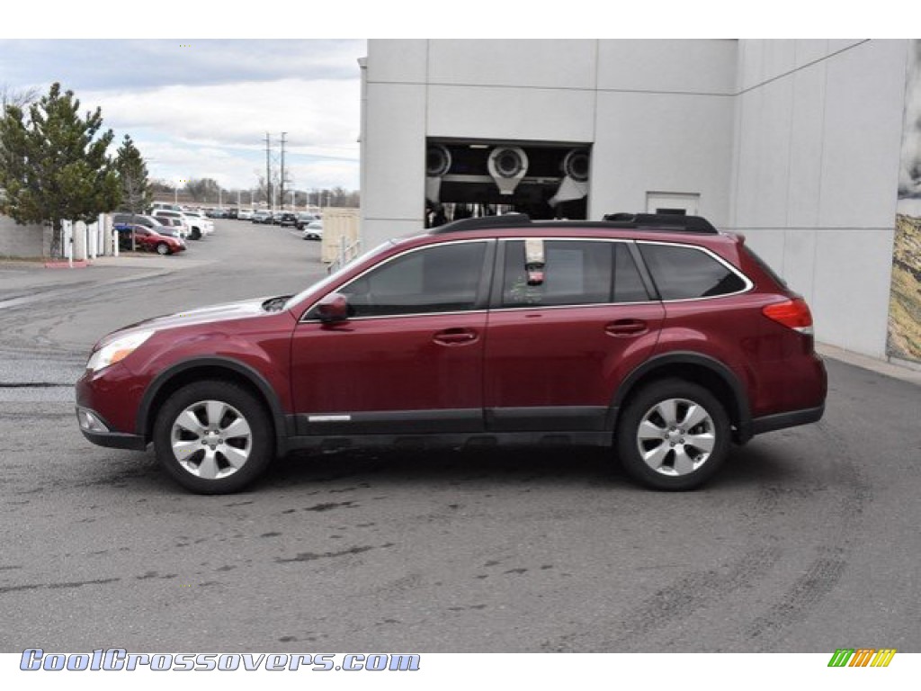 2011 Outback 2.5i Limited Wagon - Ruby Red Pearl / Warm Ivory photo #3