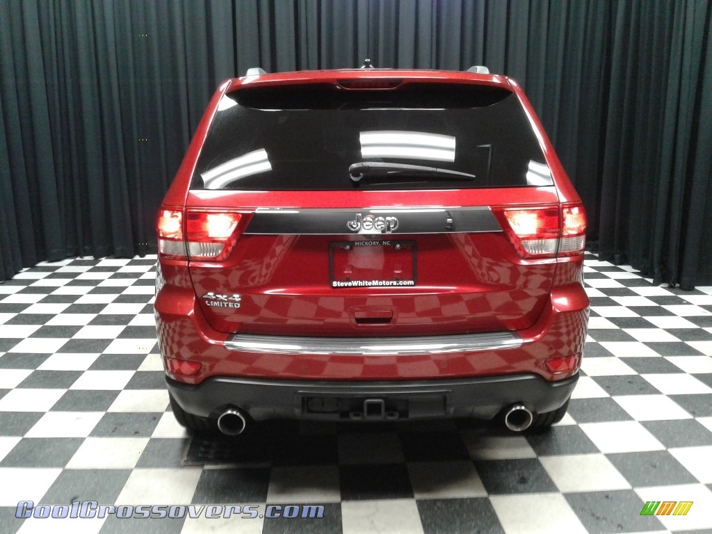 2011 Grand Cherokee Limited 4x4 - Inferno Red Crystal Pearl / Black/Light Frost Beige photo #7