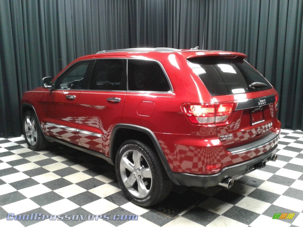 2011 Grand Cherokee Limited 4x4 - Inferno Red Crystal Pearl / Black/Light Frost Beige photo #8