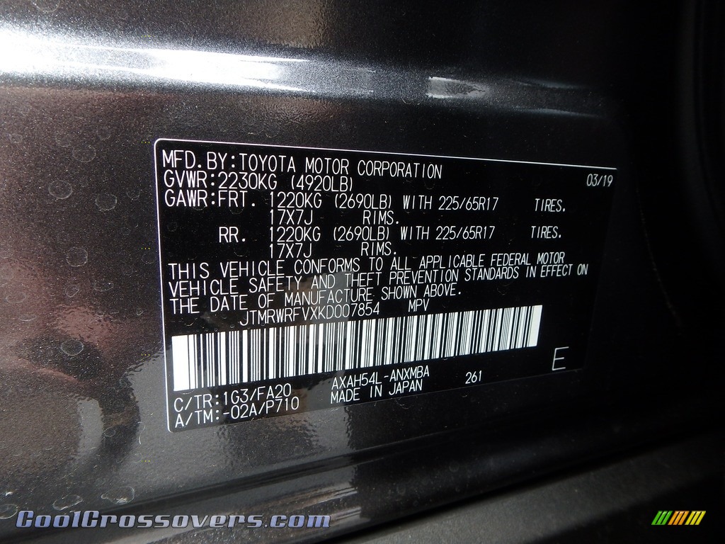 2019 RAV4 XLE AWD Hybrid - Magnetic Gray Metallic / Black photo #10
