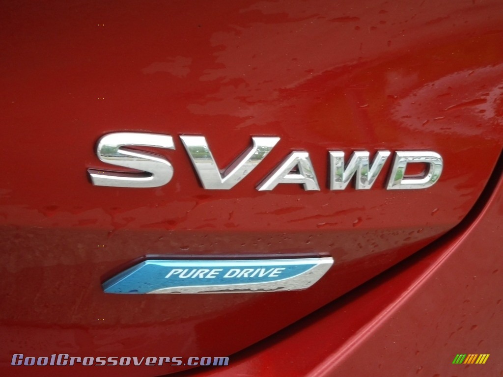 2014 Rogue SV AWD - Cayenne Red / Charcoal photo #7