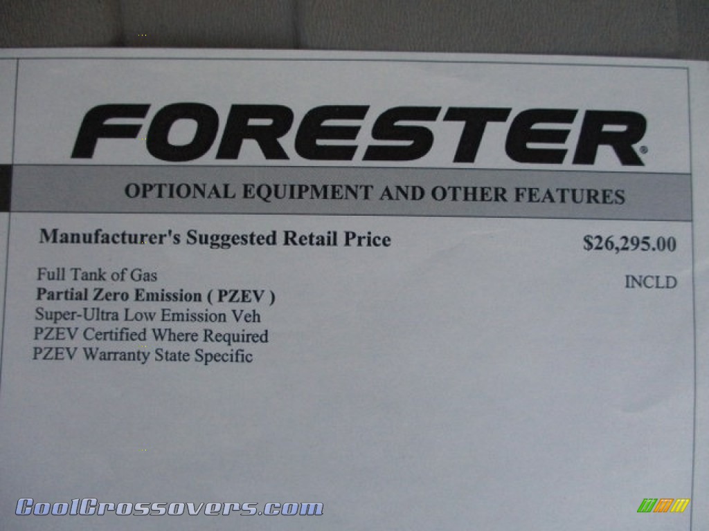 2010 Forester 2.5 X Limited - Sage Green Metallic / Platinum photo #33