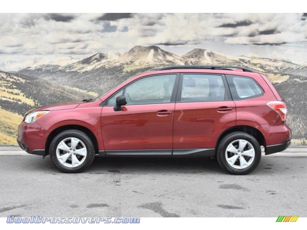 2016 Forester 2.5i - Venetian Red Pearl / Gray photo #6