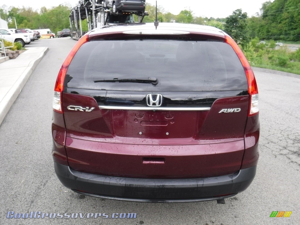 2013 CR-V EX AWD - Basque Red Pearl II / Gray photo #9