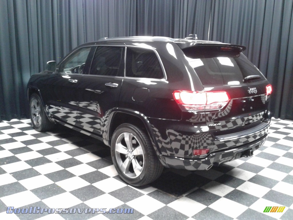 2015 Grand Cherokee Overland 4x4 - Brilliant Black Crystal Pearl / Brown/Light Frost Beige photo #8