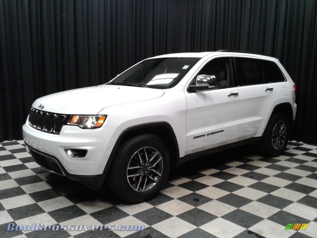 2019 Grand Cherokee Limited - Bright White / Light Frost Beige/Black photo #2
