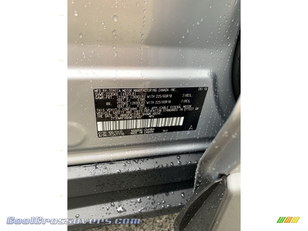 2019 RAV4 Limited AWD Hybrid - Silver Sky Metallic / Light Gray photo #14