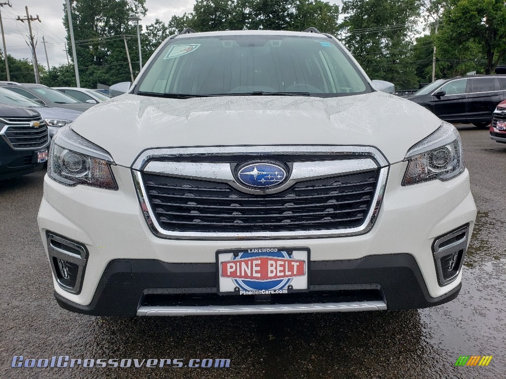 2019 Forester 2.5i Touring - Crystal White Pearl / Saddle Brown photo #2