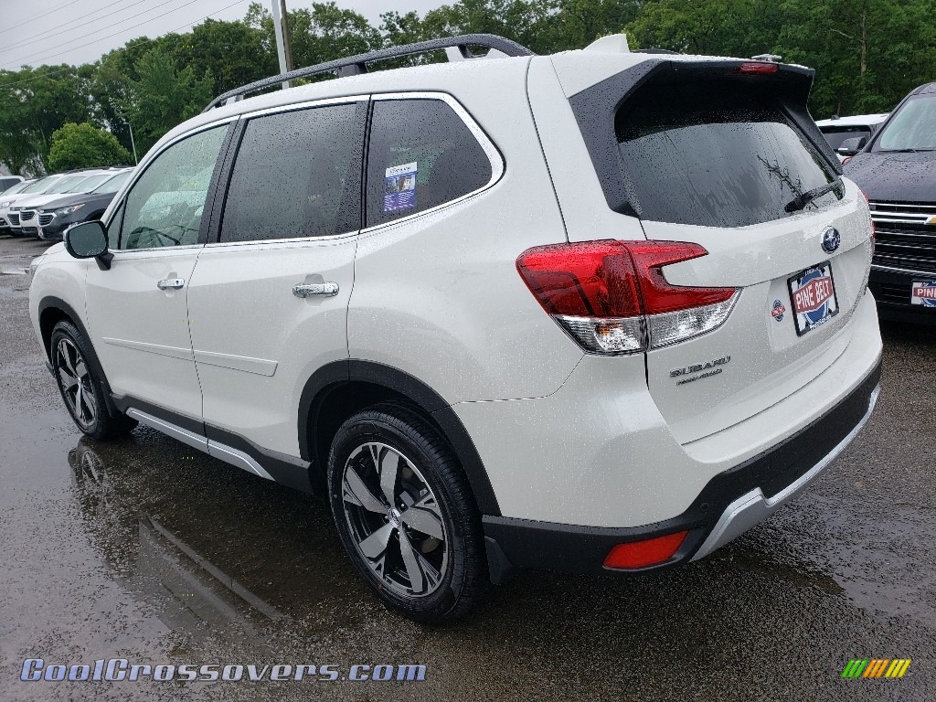2019 Forester 2.5i Touring - Crystal White Pearl / Saddle Brown photo #4