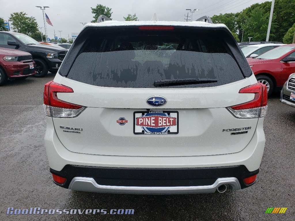 2019 Forester 2.5i Touring - Crystal White Pearl / Saddle Brown photo #5