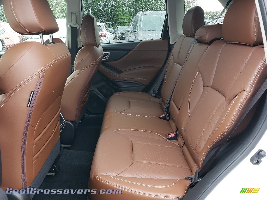 2019 Forester 2.5i Touring - Crystal White Pearl / Saddle Brown photo #6