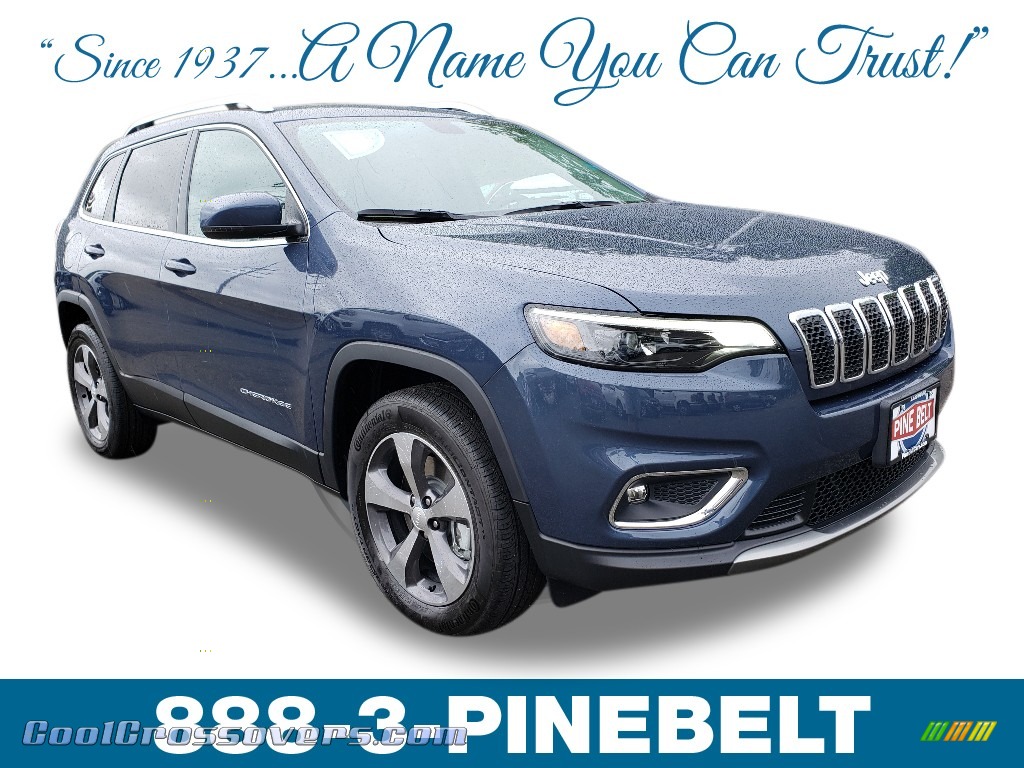 Blue Shade Pearl / Black Jeep Cherokee Limited 4x4