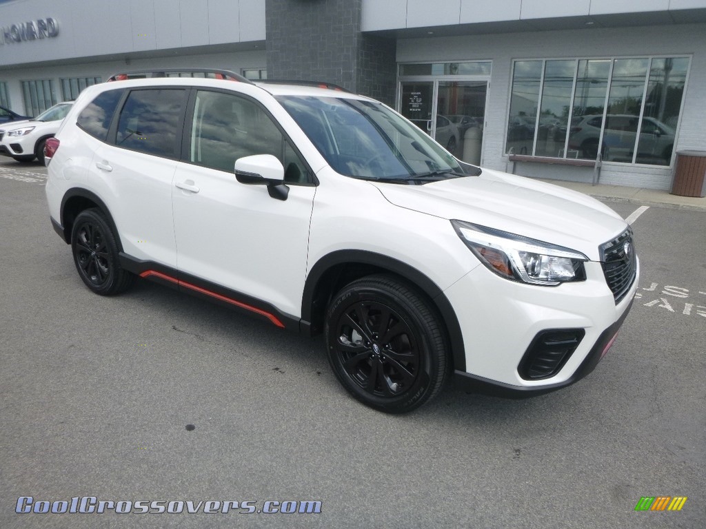 2019 Forester 2.5i Sport - Crystal White Pearl / Gray Sport photo #1