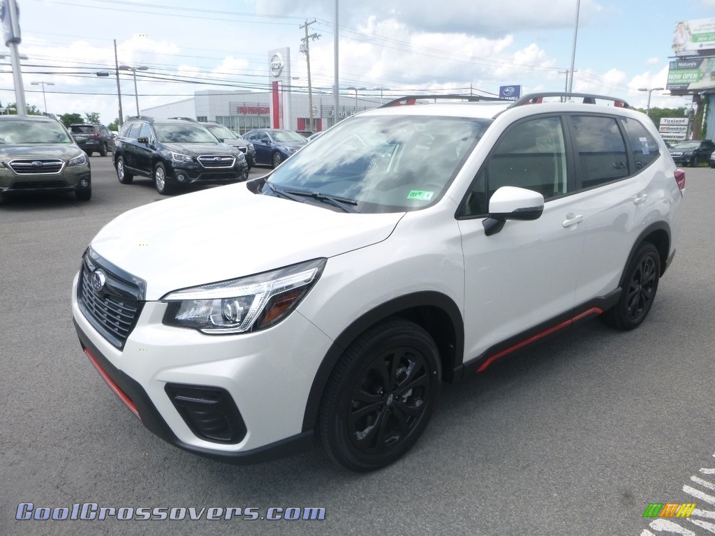 2019 Forester 2.5i Sport - Crystal White Pearl / Gray Sport photo #8