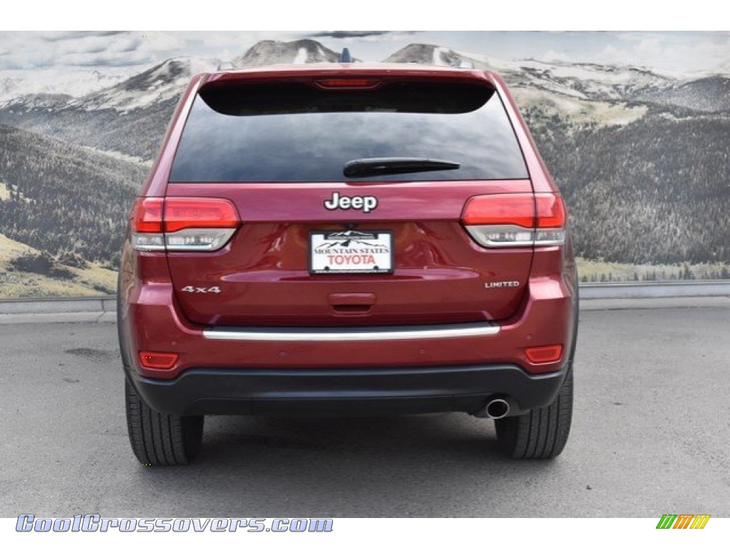 2015 Grand Cherokee Limited 4x4 - Deep Cherry Red Crystal Pearl / Black/Light Frost Beige photo #8