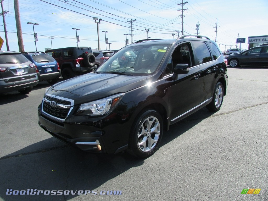 2017 Forester 2.5i Touring - Crystal Black Silica / Saddle Brown photo #2