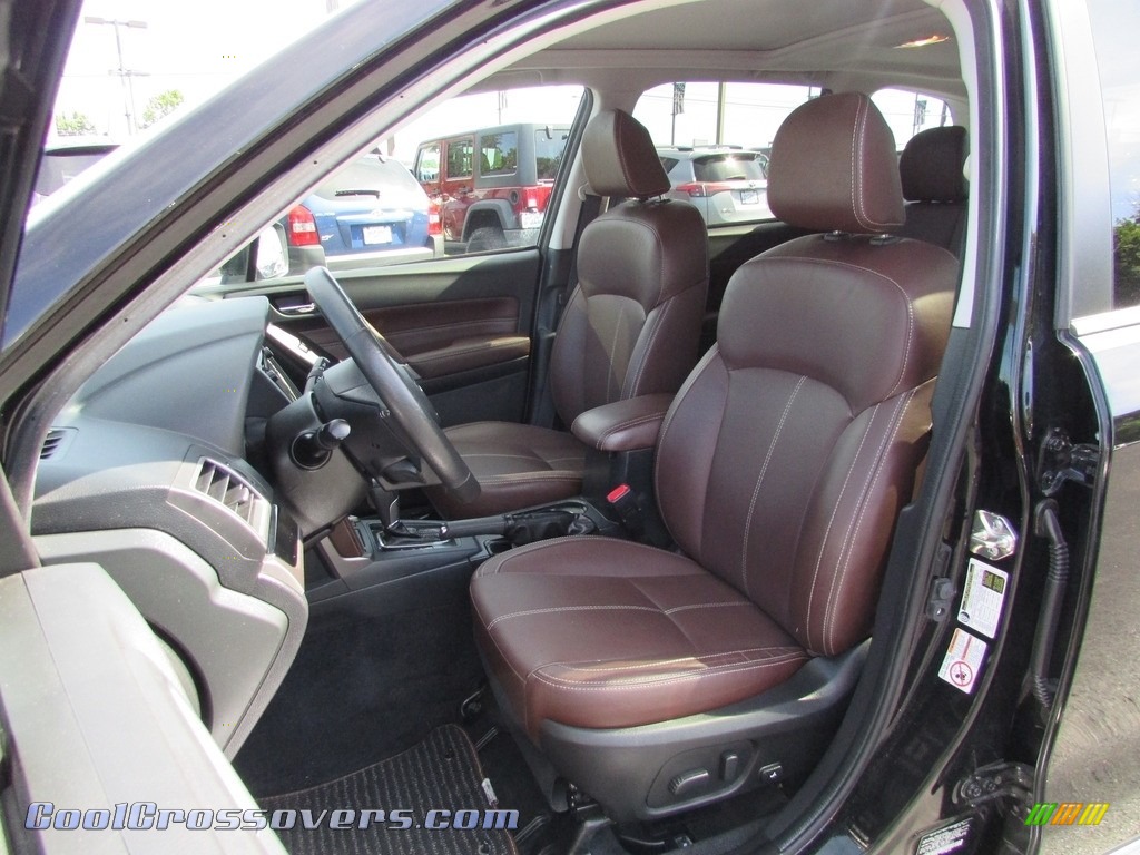 2017 Forester 2.5i Touring - Crystal Black Silica / Saddle Brown photo #16